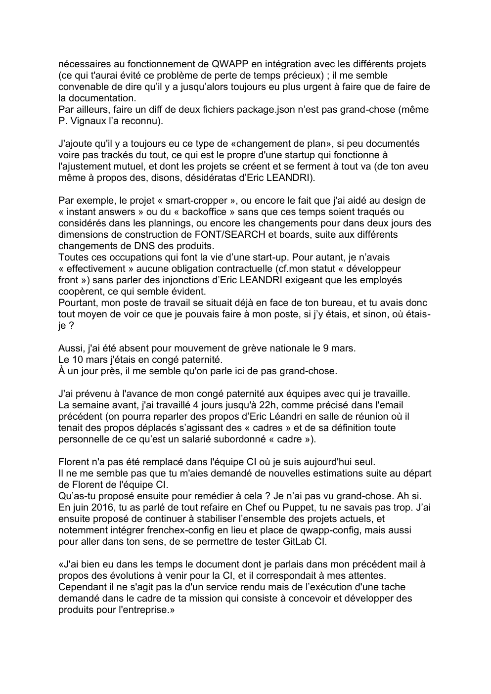 Projet non envoyé relatif à l'altercation — page 2 sur 9